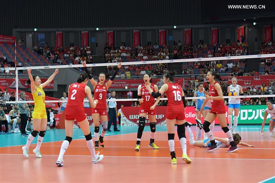 (SP)JAPAN-OSAKA-VOLLEYBALL-WOMEN'S WORLD CUP-CHN VS ARG