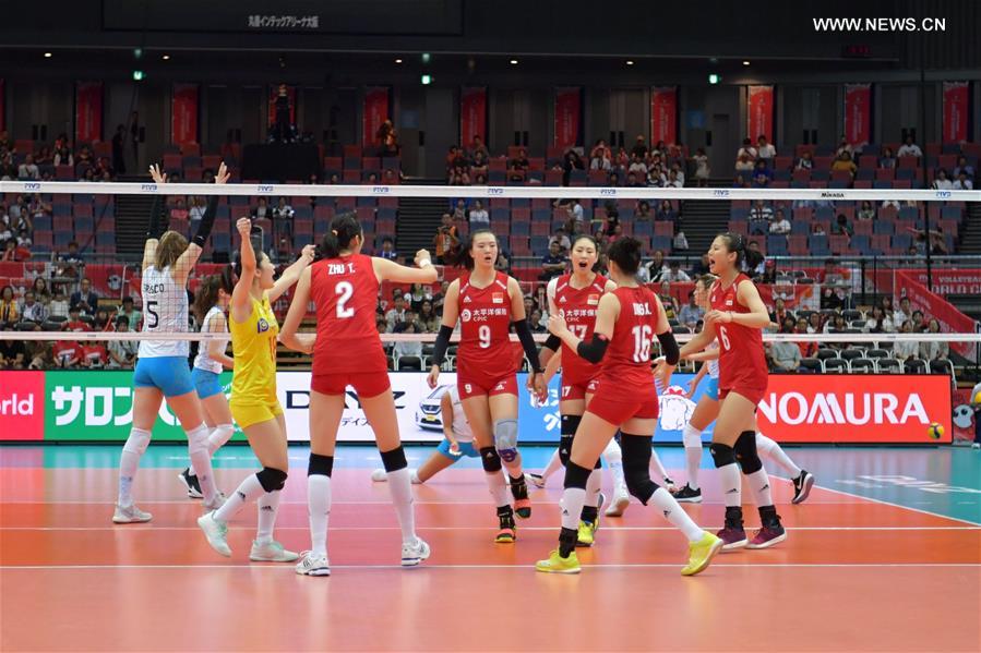 (SP)JAPAN-OSAKA-VOLLEYBALL-WOMEN'S WORLD CUP-CHN VS ARG