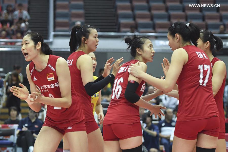 (SP)JAPAN-OSAKA-VOLLEYBALL-WOMEN'S WORLD CUP-CHN VS ARG