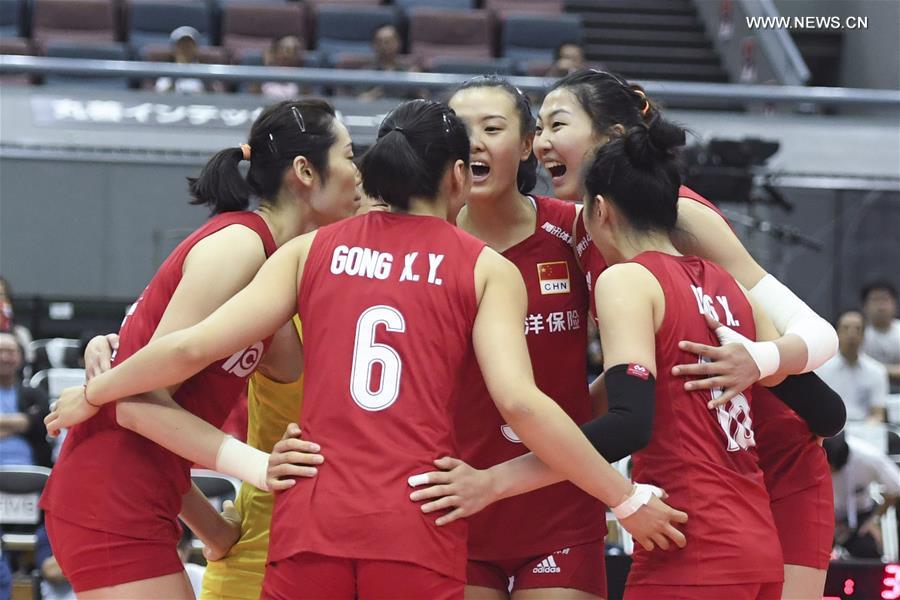 (SP)JAPAN-OSAKA-VOLLEYBALL-WOMEN'S WORLD CUP-CHN VS ARG