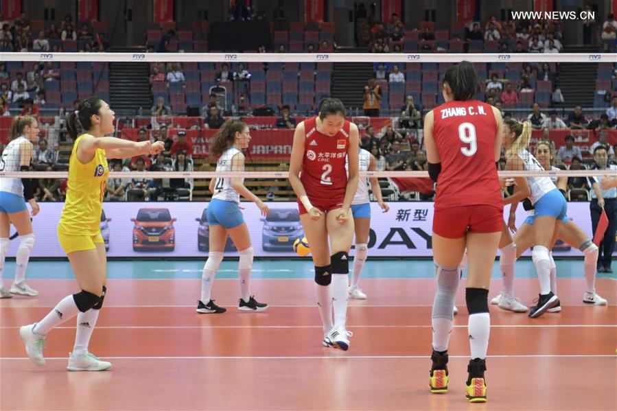 (SP)JAPAN-OSAKA-VOLLEYBALL-WOMEN'S WORLD CUP-CHN VS ARG