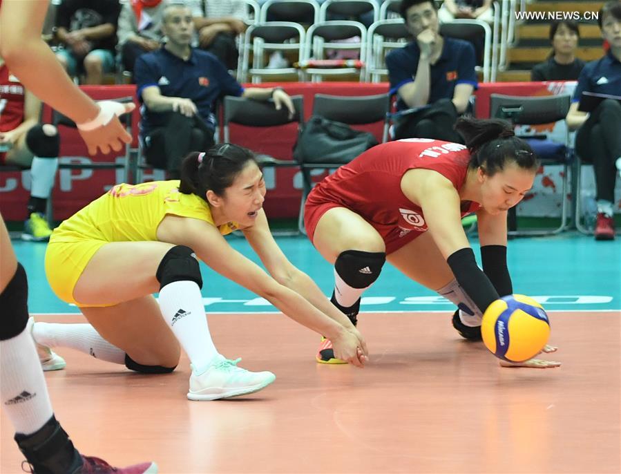 (SP)JAPAN-OSAKA-VOLLEYBALL-WOMEN'S WORLD CUP-CHN VS ARG