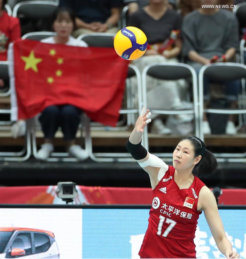 (SP)JAPAN-OSAKA-VOLLEYBALL-WOMEN'S WORLD CUP-CHN VS ARG
