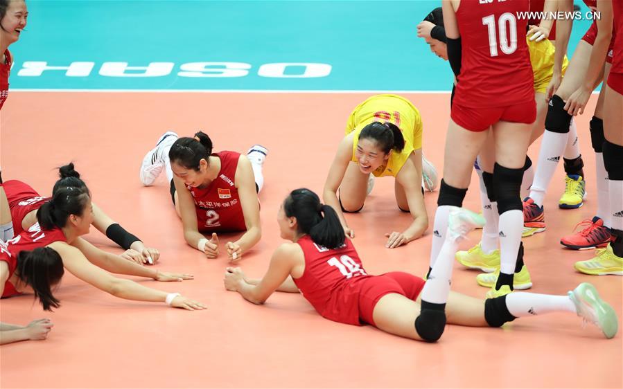 (SP)JAPAN-OSAKA-VOLLEYBALL-WOMEN'S WORLD CUP-CHN VS ARG