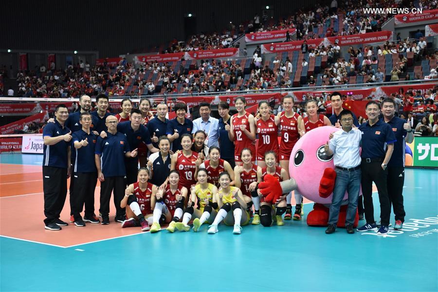 (SP)JAPAN-OSAKA-VOLLEYBALL-WOMEN'S WORLD CUP-CHN VS ARG