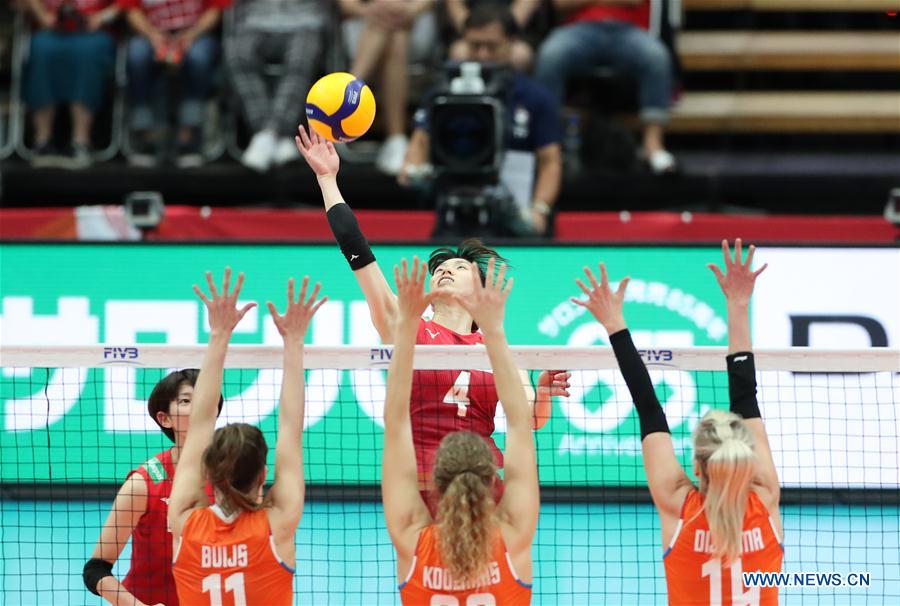 (SP)JAPAN-OSAKA-VOLLEYBALL-WOMEN'S WORLD CUP-JPN VS NED