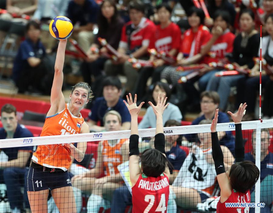 (SP)JAPAN-OSAKA-VOLLEYBALL-WOMEN'S WORLD CUP-JPN VS NED
