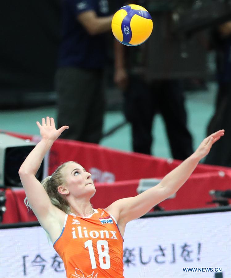 (SP)JAPAN-OSAKA-VOLLEYBALL-WOMEN'S WORLD CUP-JPN VS NED