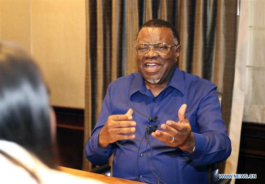 U.S.-NEW YORK-NAMIBIA-PRESIDENT-INTERVIEW