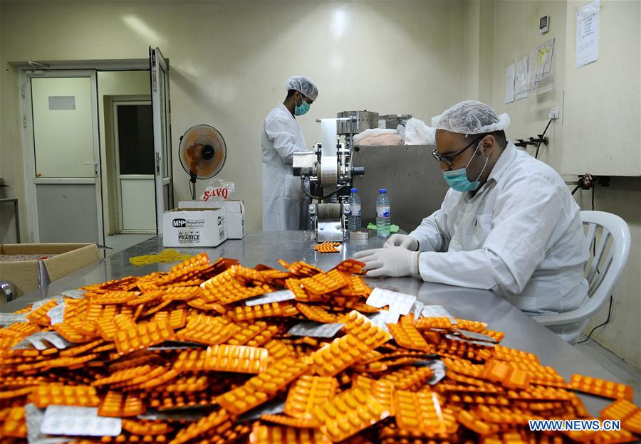 MIDEAST-GAZA-PHARMACEUTICAL FACTORY