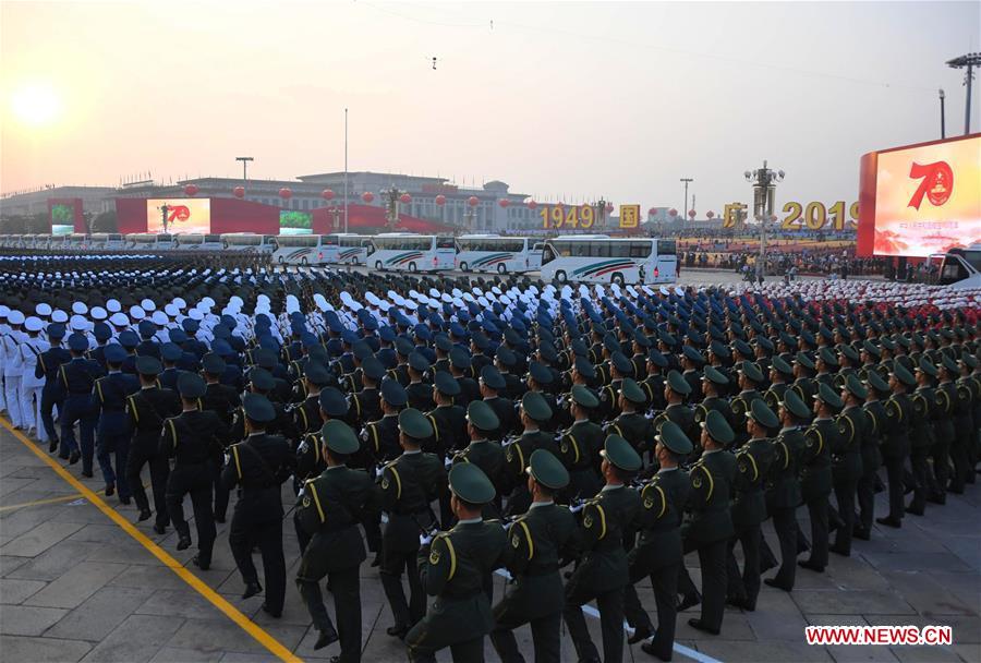 (PRC70Years)CHINA-BEIJING-NATIONAL DAY-CELEBRATIONS-PREPARATION (CN)