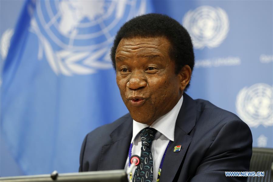 UN-SECURITY COUNCIL-SOUTH AFRICA-PRESIDENCY-PRESS BRIEFING