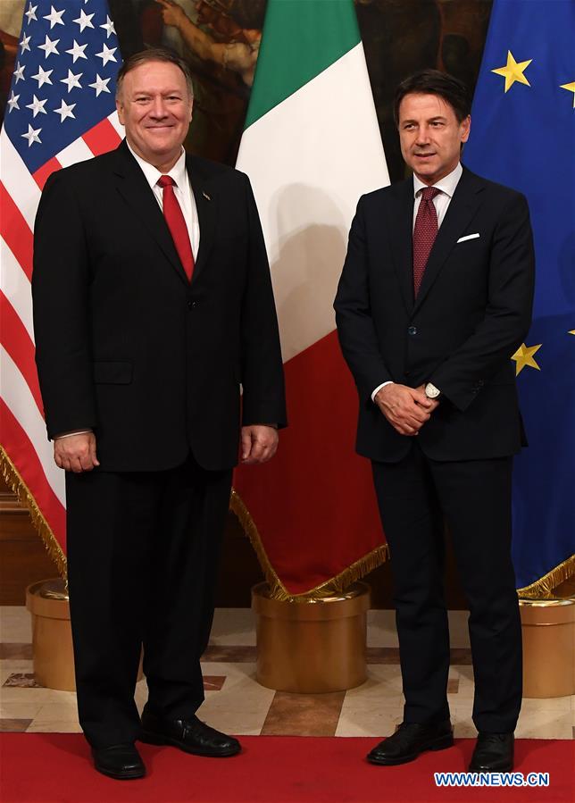 ITALY-ROME-U.S.-MIKE POMPEO-CONTE-MEETING