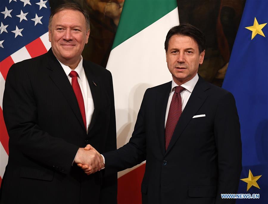 ITALY-ROME-U.S.-MIKE POMPEO-CONTE-MEETING