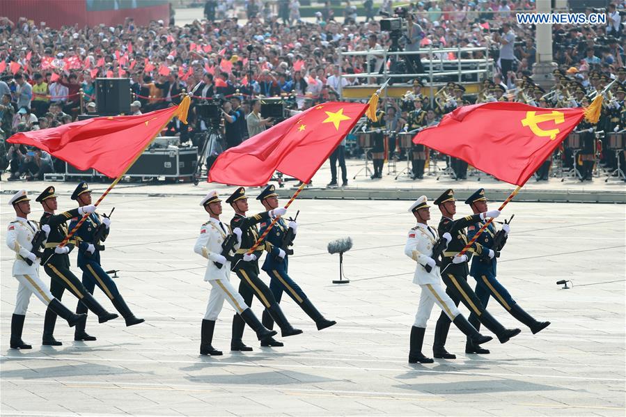  (PRC70Years) XINHUA PHOTOS OF THE DAY