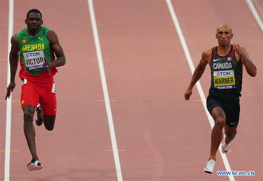 (SP) QATAR-DOHA-IAAF WORLD CHAMPIONSHIPS-MEN'S DECATHLON-100M
