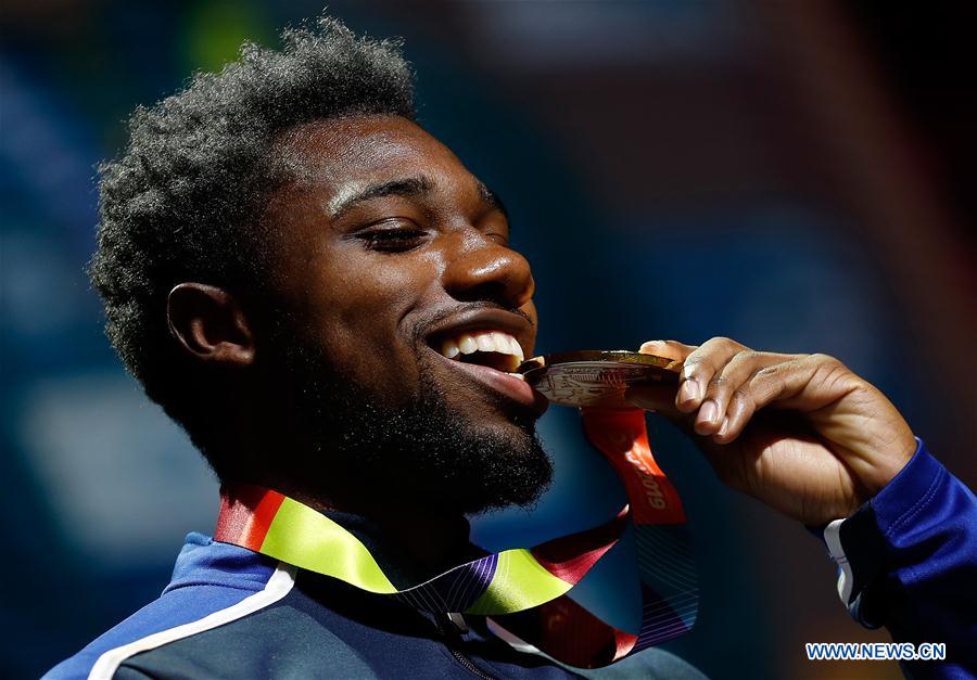(SP)QATAR-DOHA-IAAF WORLD ATHLETICS CHAMPIONSHIPS-MEN'S 200M MEDAL CEREMONY 