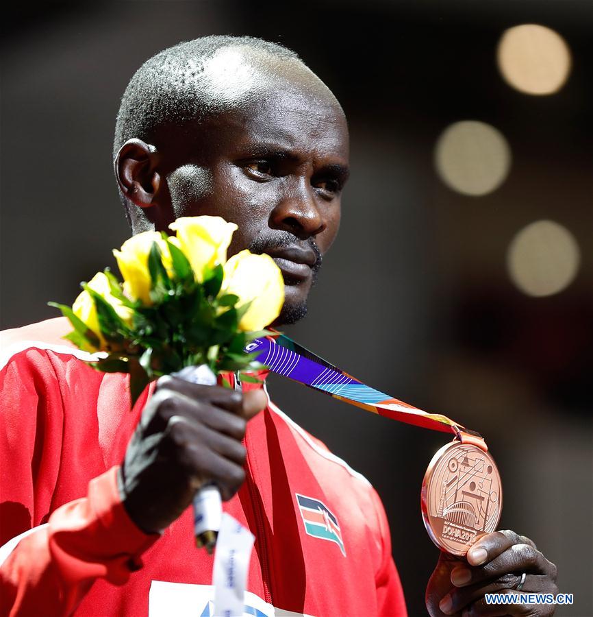 (SP)QATAR-DOHA-IAAF WORLD ATHLETICS CHAMPIONSHIPS-MEN'S 800M MEDAL CEREMONY 