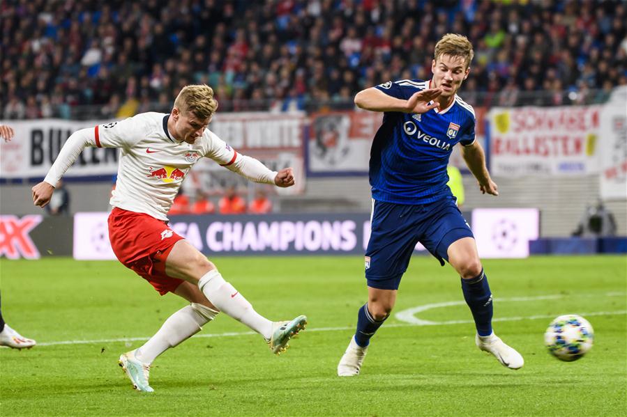 (SP)GERMANY-LEIPZIG-SOCCER-UEFA CHAMPIONS LEAGUE- RB LEIPZIG VS OLYMPIQUE LYON
