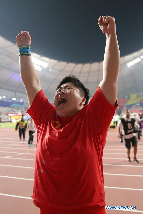 (SP)QATAR-DOHA-IAAF WORLD ATHLETICS CHAMPIONSHIPS-WOMEN'S SHOT PUT-FINAL