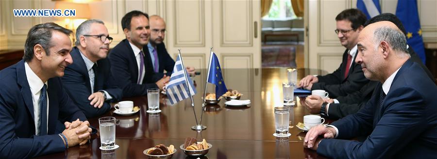 GREECE-ATHENS-PM-EU-MOSCOVICI-VISIT