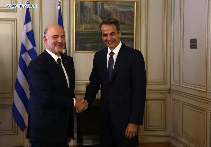 GREECE-ATHENS-PM-EU-MOSCOVICI-VISIT