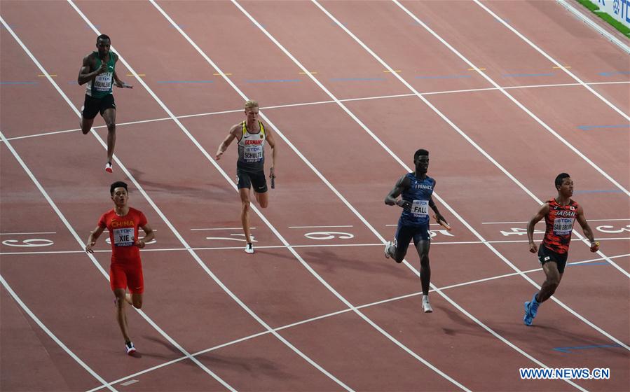 (SP)QATAR-DOHA-IAAF WORLD ATHLETICS CHAMPIONSHIPS-MEN'S 4X100M RELAY