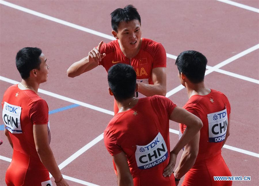 (SP)QATAR-DOHA-IAAF WORLD ATHLETICS CHAMPIONSHIPS-MEN'S 4X100M RELAY