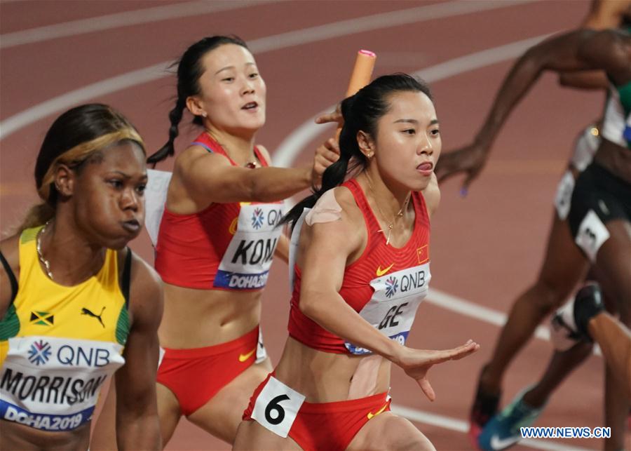 (SP)QATAR-DOHA-IAAF WORLD ATHLETICS CHAMPIONSHIPS-WOMEN'S 4X100M RELAY
