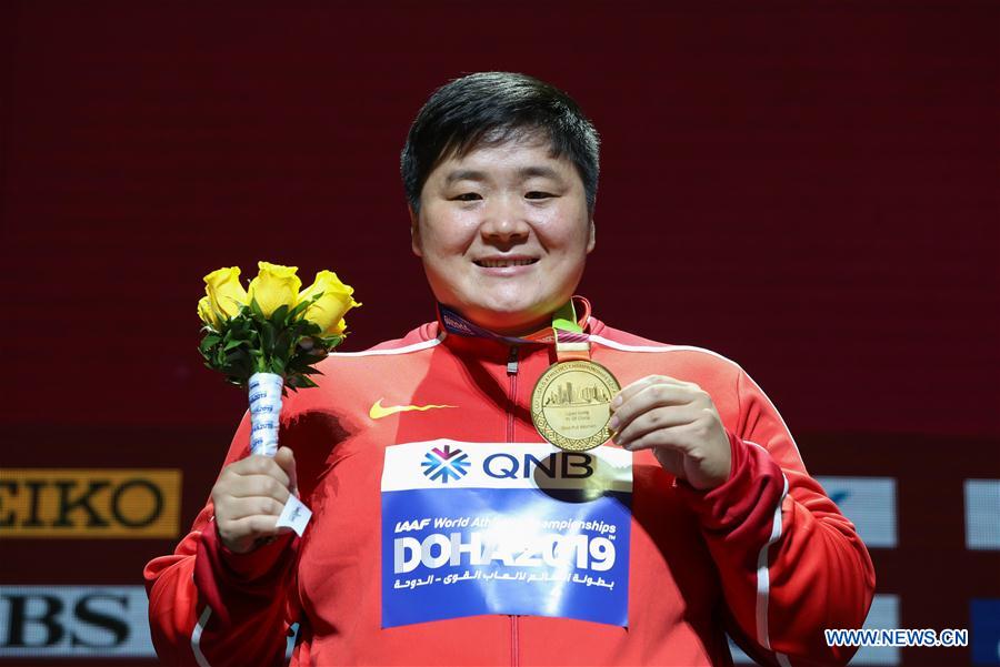 (SP)QATAR-DOHA-IAAF WORLD ATHLETICS CHAMPIONSHIPS-MEDAL CEREMONY