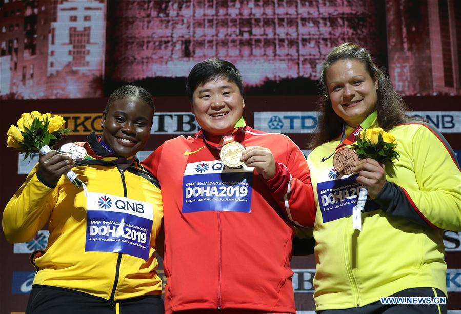 (SP)QATAR-DOHA-IAAF WORLD ATHLETICS CHAMPIONSHIPS-MEDAL CEREMONY