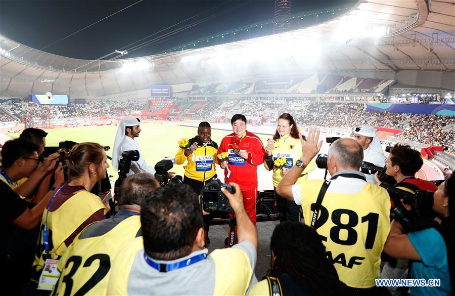 (SP)QATAR-DOHA-IAAF WORLD ATHLETICS CHAMPIONSHIPS-MEDAL CEREMONY
