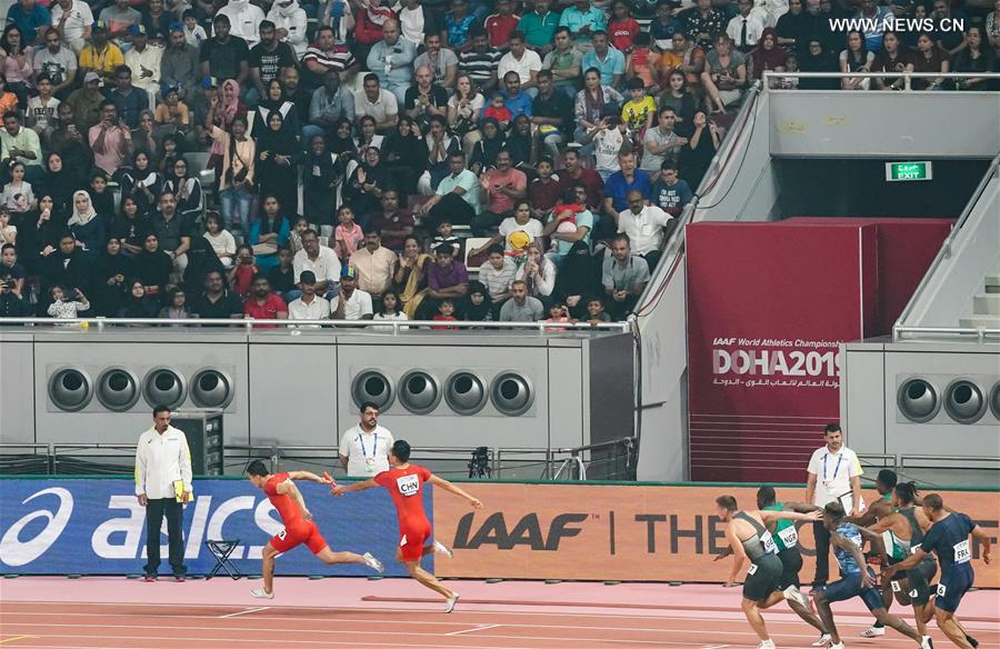 (SP)QATAR-DOHA-ATHLETICS-IAAF ATHLETICS WORLD CHAMPIONSHIPS-MEN'S 4X100M RELAY