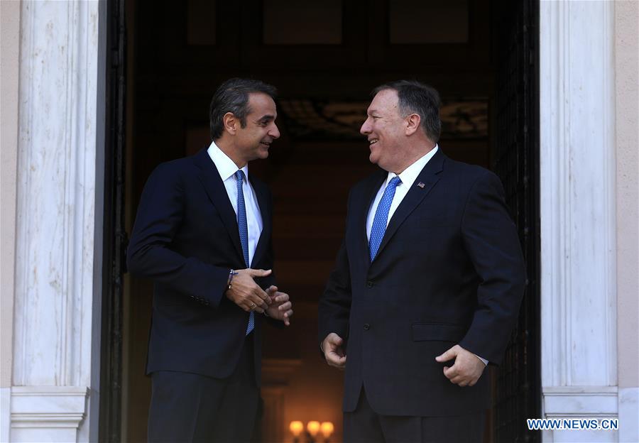 GREECE-ATHENS-PM-U.S.-POMPEO-MEETING