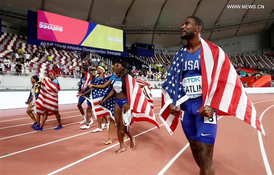 (SP)QATAR-DOHA-IAAF WORLD ATHLETICS CHAMPIONSHIPS-WOMEN'S 4X100M RELAY FINAL