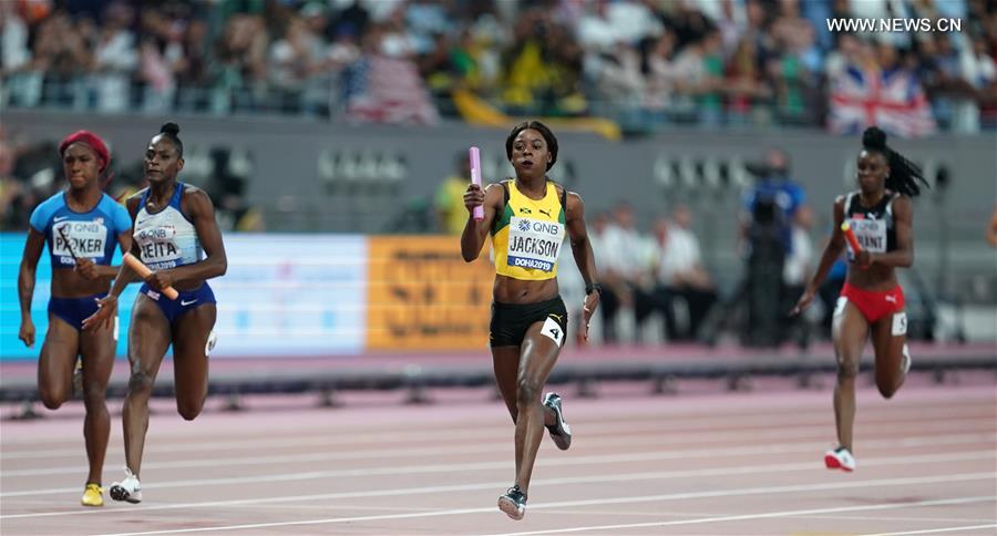 (SP)QATAR-DOHA-IAAF WORLD ATHLETICS CHAMPIONSHIPS-WOMEN'S 4X100M RELAY FINAL