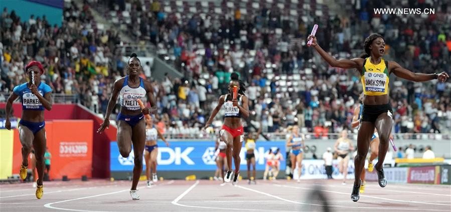 (SP)QATAR-DOHA-IAAF WORLD ATHLETICS CHAMPIONSHIPS-WOMEN'S 4X100M RELAY FINAL