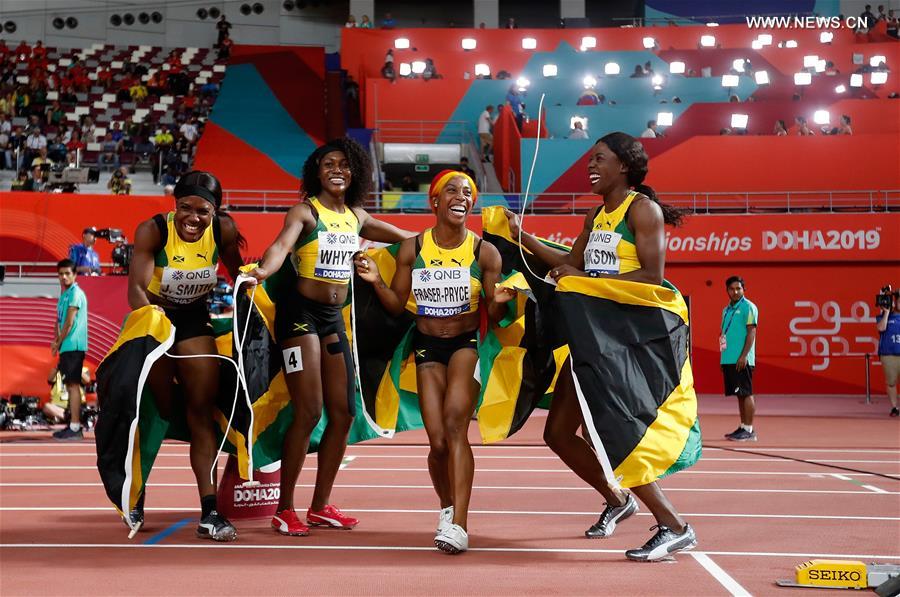 (SP)QATAR-DOHA-IAAF WORLD ATHLETICS CHAMPIONSHIPS-WOMEN'S 4X100M RELAY FINAL