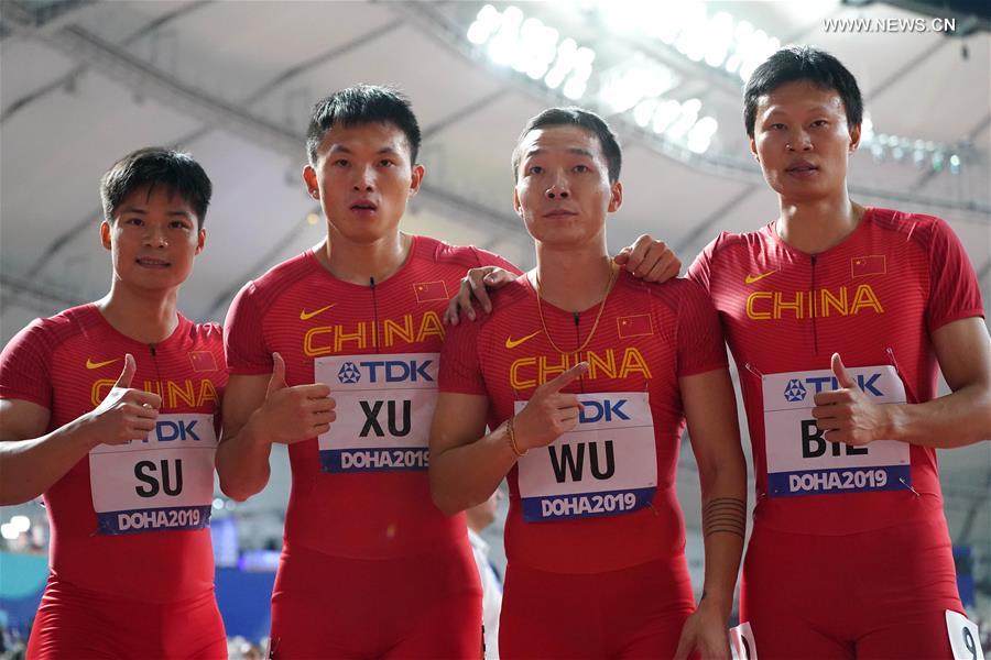 (SP)QATAR-DOHA-ATHLETICS-IAAF WORLD CHAMPIONSHIPS-MEN'S 4X100M RELAY FINAL