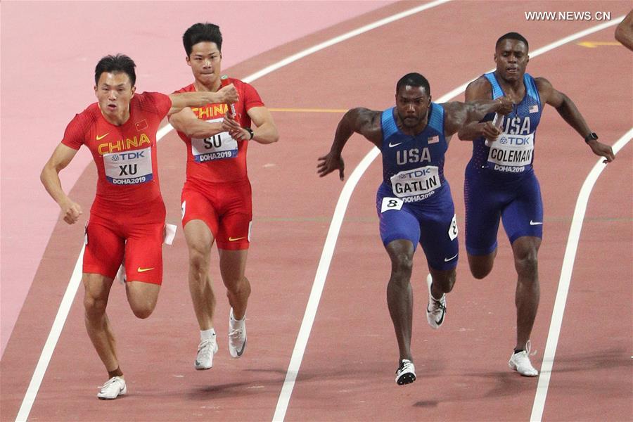 (SP)QATAR-DOHA-ATHLETICS-IAAF WORLD CHAMPIONSHIPS-MEN'S 4X100M RELAY FINAL