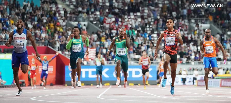(SP)QATAR-DOHA-ATHLETICS-IAAF WORLD CHAMPIONSHIPS-MEN'S 4X100M RELAY FINAL