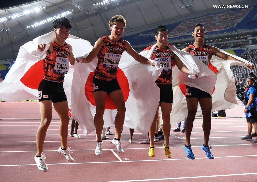 (SP)QATAR-DOHA-ATHLETICS-IAAF WORLD CHAMPIONSHIPS-MEN'S 4X100M RELAY FINAL