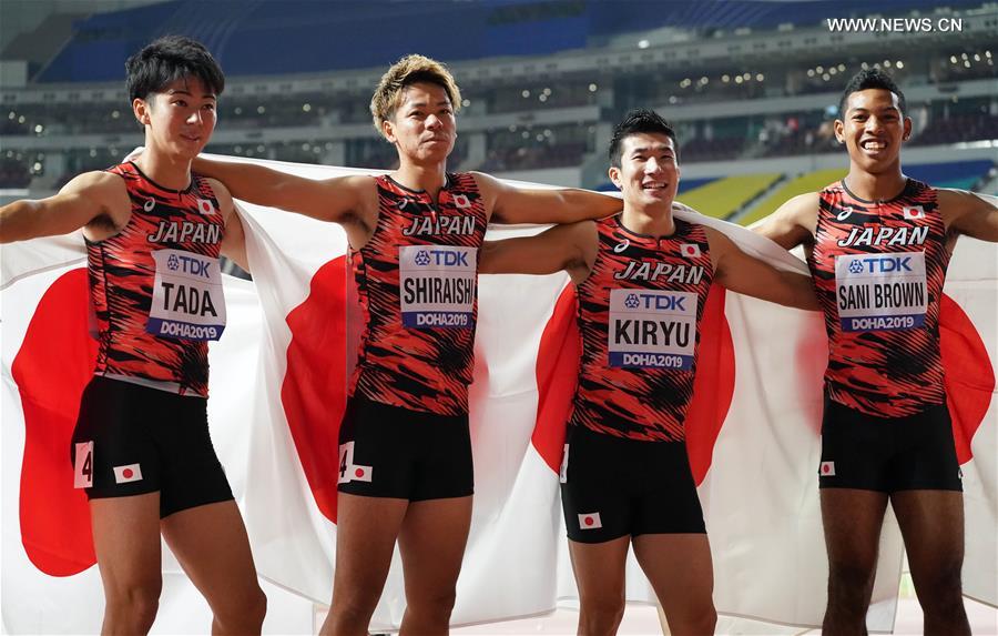 (SP)QATAR-DOHA-ATHLETICS-IAAF WORLD CHAMPIONSHIPS-MEN'S 4X100M RELAY FINAL