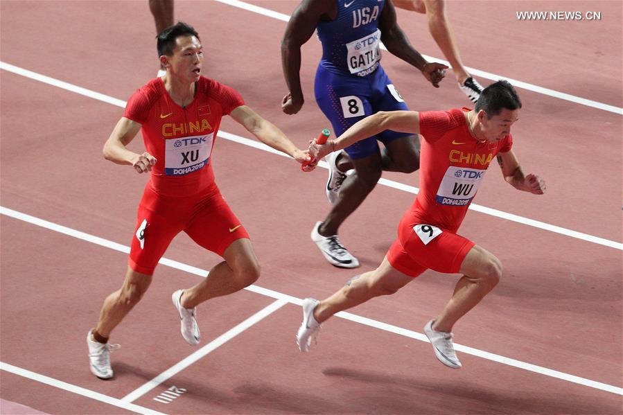 (SP)QATAR-DOHA-ATHLETICS-IAAF WORLD CHAMPIONSHIPS-MEN'S 4X100M RELAY FINAL