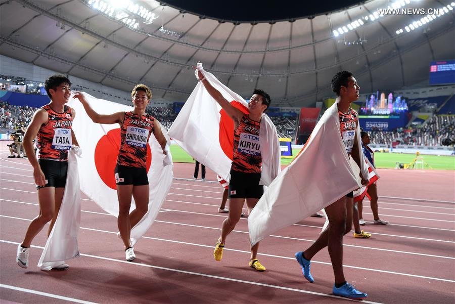 (SP)QATAR-DOHA-ATHLETICS-IAAF WORLD CHAMPIONSHIPS-MEN'S 4X100M RELAY FINAL