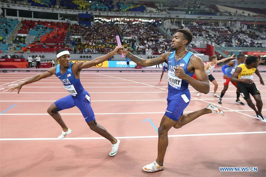 (SP)QATAR-DOHA-ATHLETICS-IAAF WORLD CHAMPIONSHIPS-MEN'S 4X400M RELAY