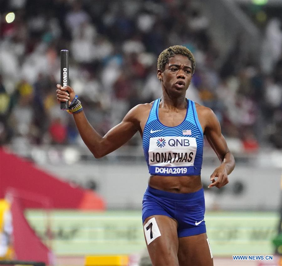 (SP)QATAR-DOHA-ATHLETICS-IAAF WORLD CHAMPIONSHIPS-WOMEN'S 4X400M RELAY