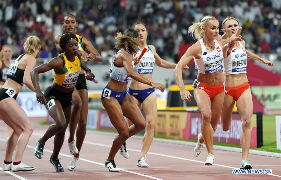 (SP)QATAR-DOHA-ATHLETICS-IAAF WORLD CHAMPIONSHIPS-WOMEN'S 4X400M RELAY