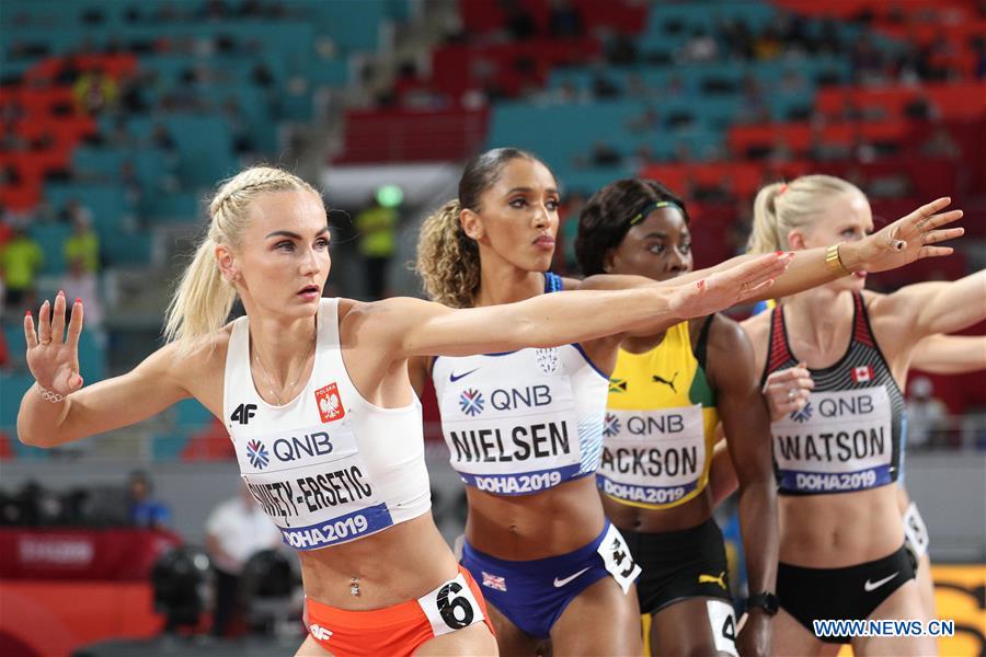 (SP)QATAR-DOHA-ATHLETICS-IAAF WORLD CHAMPIONSHIPS-WOMEN'S 4X400M RELAY