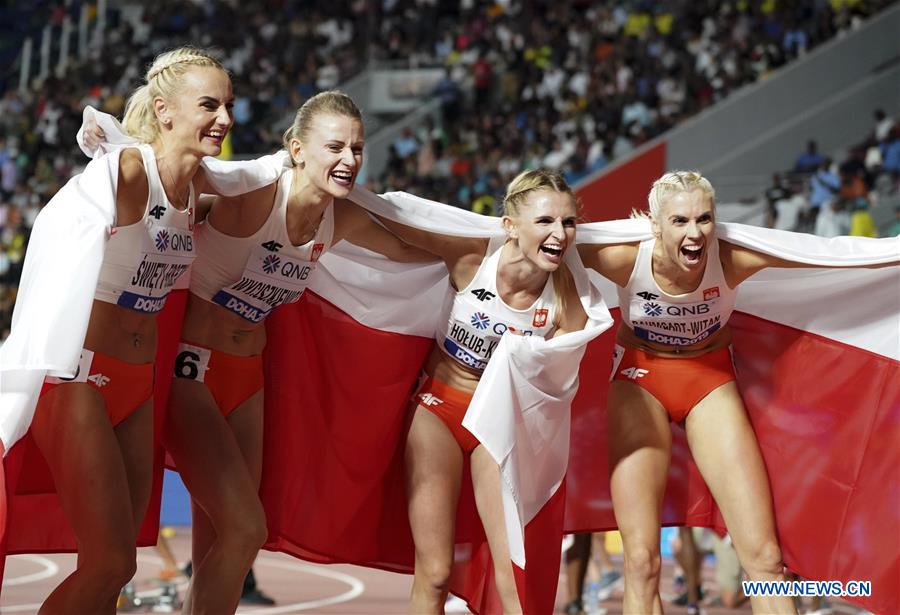(SP)QATAR-DOHA-ATHLETICS-IAAF WORLD CHAMPIONSHIPS-WOMEN'S 4X400M RELAY